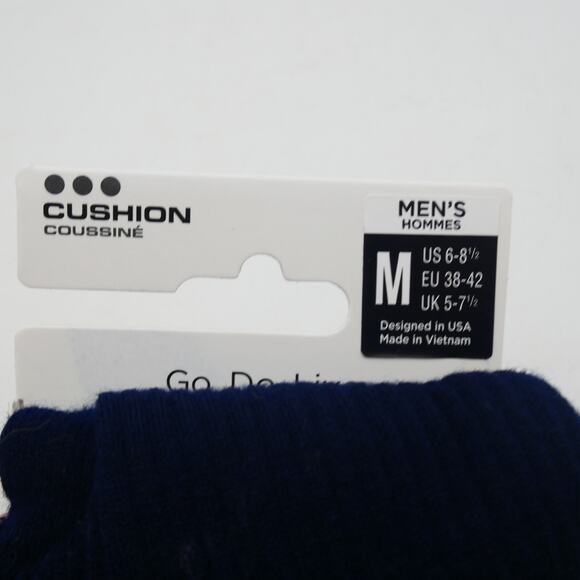NEW Feetures Everyday Max Cushion Crew Socks Men' 6-8.5  Moisture-Wicking  Blue - Picture 4 of 5